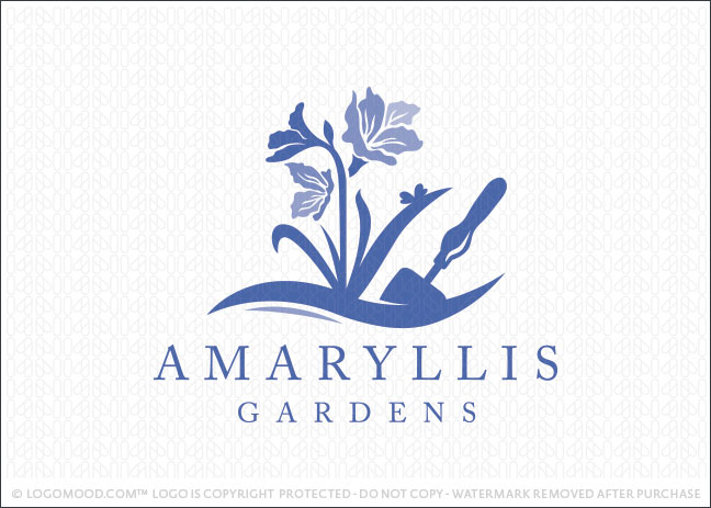 Amaryllis Garden Logo For Sale