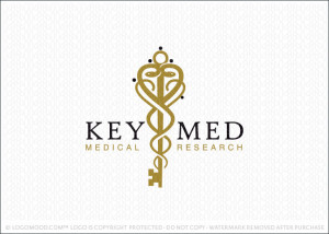Key Medical Caduceus Logo For Sale