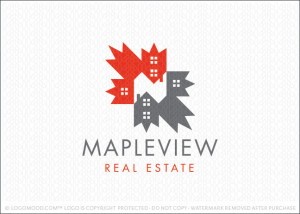 Maple View Real Estate Logo For Sale