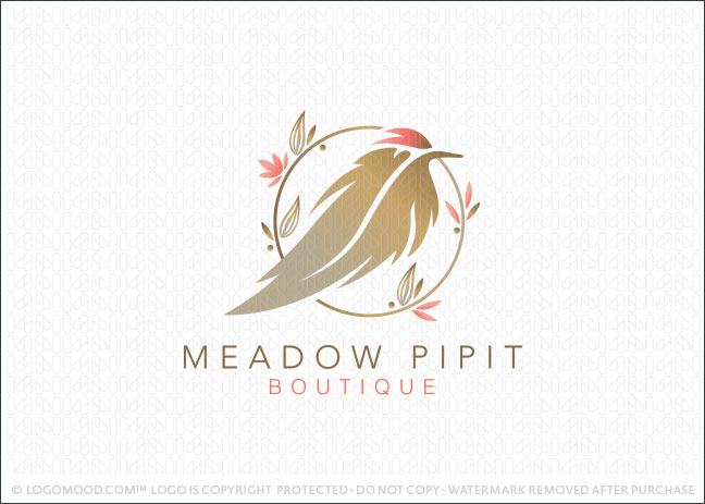 Meadow Pipit Boutique Logo For Sale
