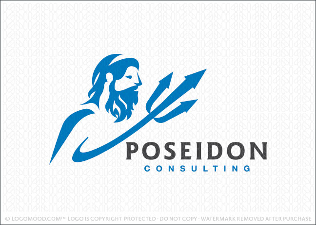 Poseidon Consulting Logo For Sale