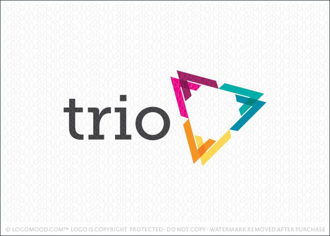 Trio Triangle Logo For Sale