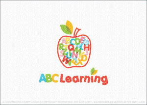 ABC Learning Apple Logo For Sale