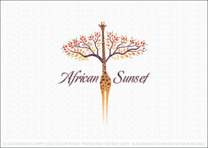 African Sunset Logo For Sale