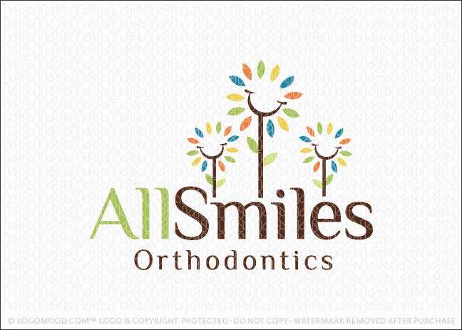 All Smiles Dental Logo For Sale