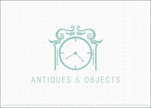 Antiques And Objects Logo For Sale