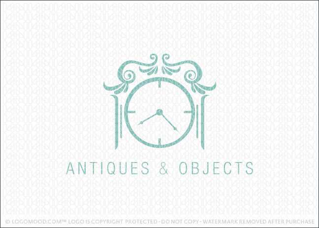 Antiques And Objects Logo For Sale