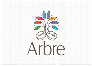 Arbre Tree Bloom Logo For Sale