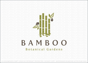 Bamboo Botanical Gardens Logo For Sale