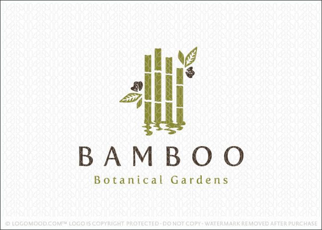 Bamboo Botanical Gardens Logo For Sale
