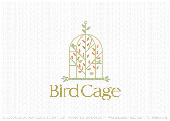 Bird Cage Tree Logo For Sale