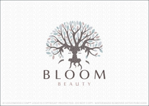Bloom Woman Tree Logo For Sale