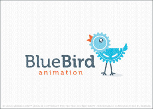 Blue Bird Animation Logo For Sale