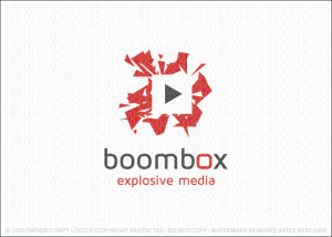 Boom Box Explosive Media Logo For Sale