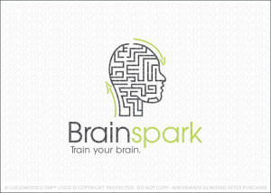 Brain Training Maze Logo For Sale