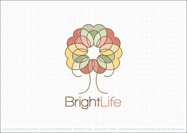 Bright Life Tree Logo For Sale