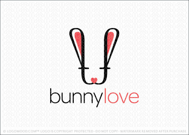 Bunny Love Logo For Sale