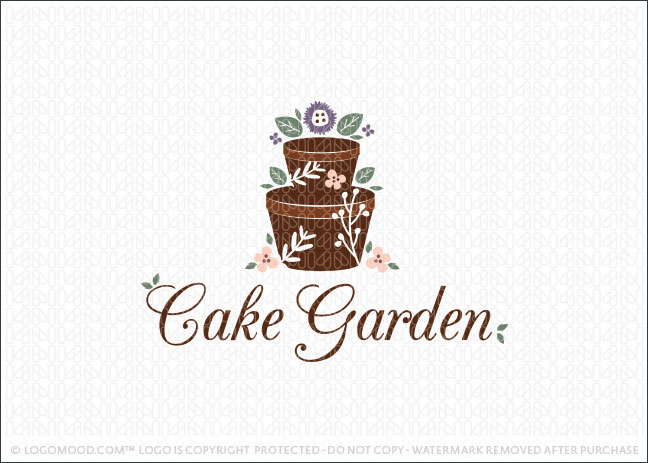 Cake Garden Logo For Sale