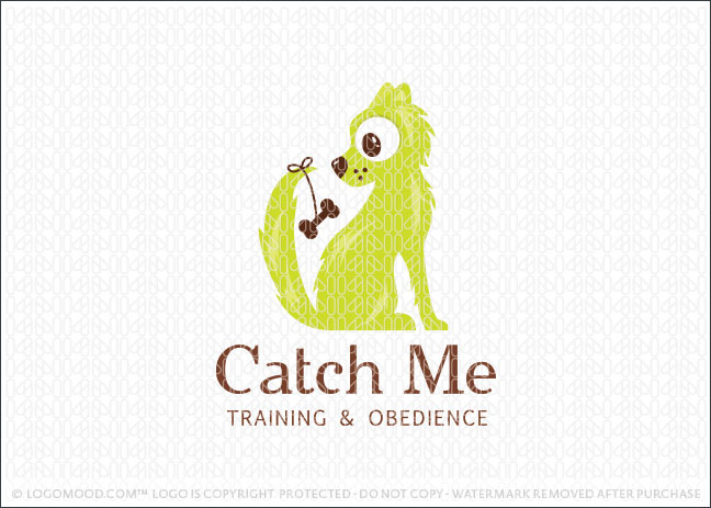 Catch Me Dog Training & Obedience Logo For Sale