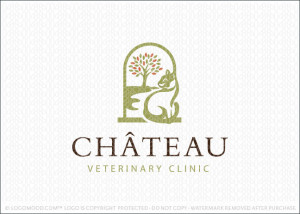 Chateau Veterinary Clinic Logo For Sale