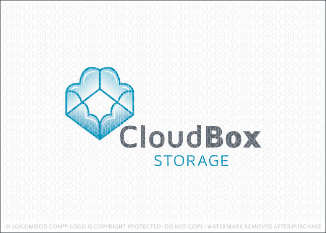 Cloud Box Storage Logo For Sale