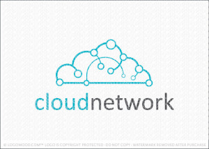 Cloud Network Logo For Sale