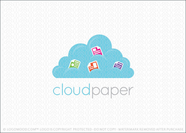 Cloud Paper Logo For Sale