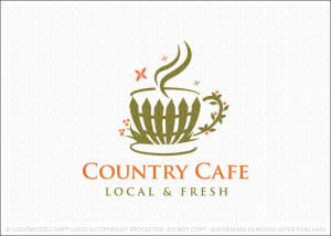 Country Cafe Logo For Sale