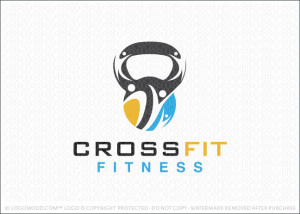 Cross Fit Kettle Bell Workout Logo For Sale