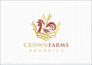 Crown Farms Organics Logo For Sale