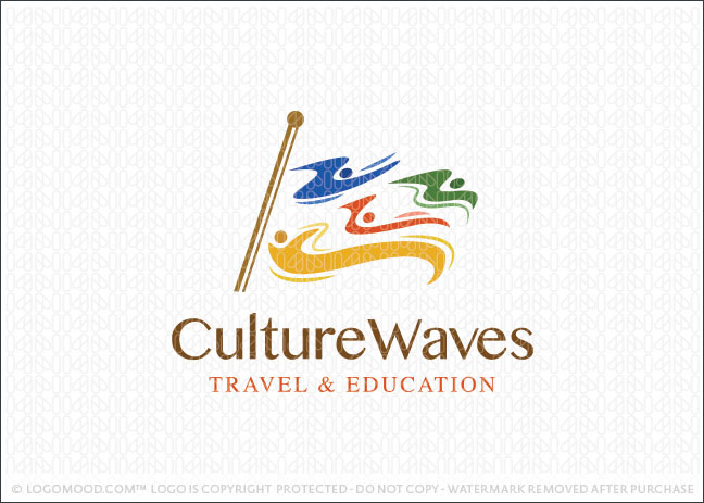 Culture Waves Flag Logo For Sale