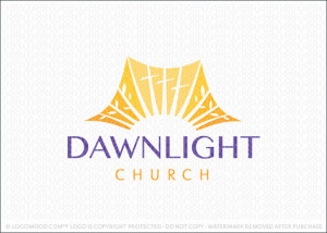 Dawn Light Sunshine Church Logo For Sale