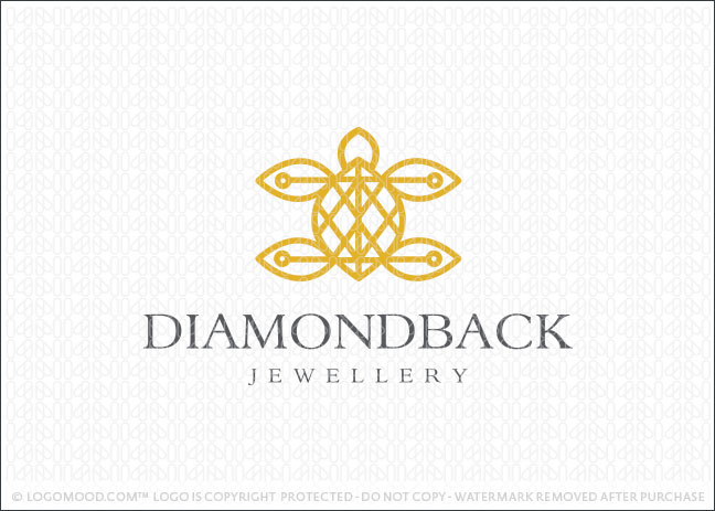 Diamond Turtle Jewellery Logo For Sale