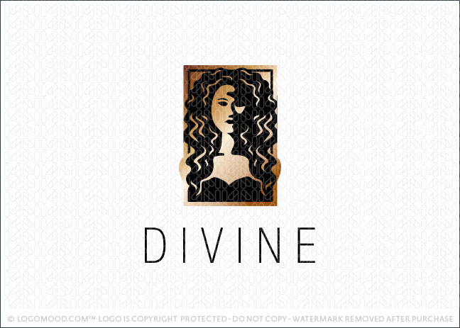 Divine Woman's Face Logo For Sale