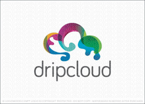 Drip Cloud Logo For Sale