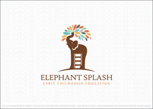 Elephant Splash Learning Logo For Sale