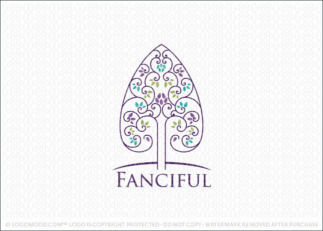 Fanciful Tree Logo For Sale