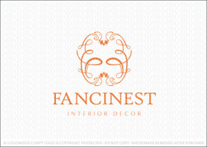 Fanciness Scroll Design Logo For Sale