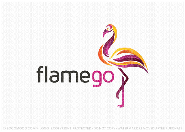 Flamego Flamingo Logo For Sale