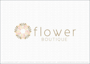Flower Bloutique Logo For Sale