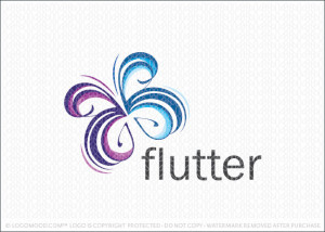 Flutter Butterfly Logo For Sale