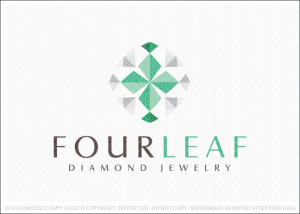 Four Leaf Jewellery Logo For Sale