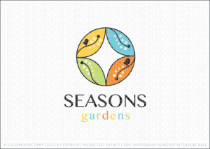 Four Seasons Garden Logo For Sale
