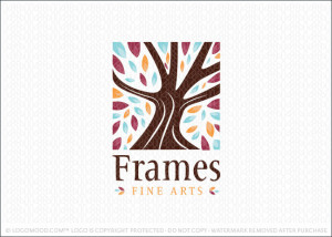 Frames Fine Arts Tree Logo For Sale