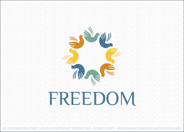 Freedom Doves Logo For Sale