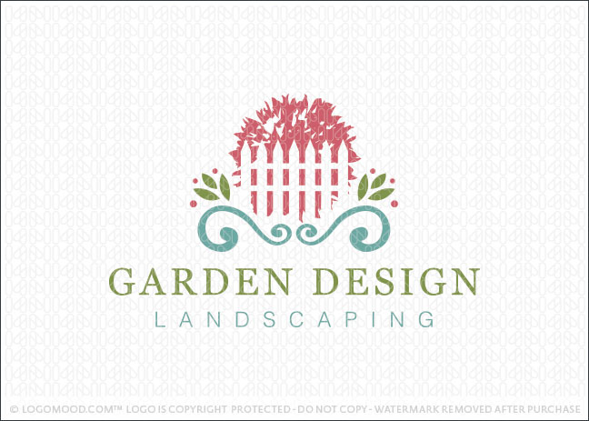 Garden Design Landscaping Logo For Sale