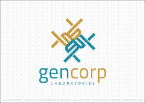 Genetics Corporation Lab Logo For Sale