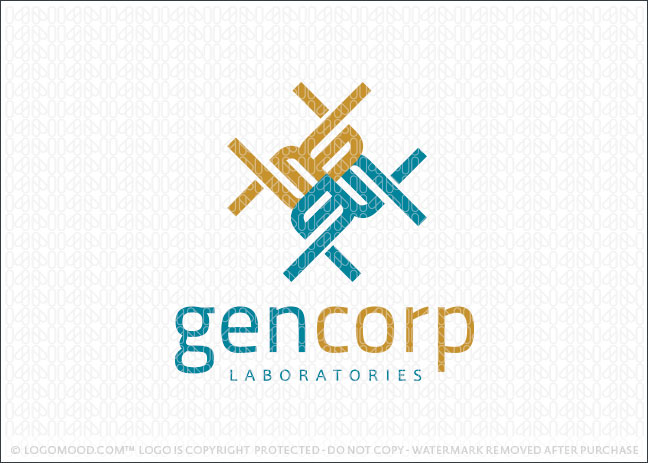 Genetics Corporation Lab Logo For Sale