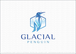 Glacial Penguin Logo For Sale