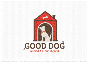 Good Dog Pet School Logo For Sale